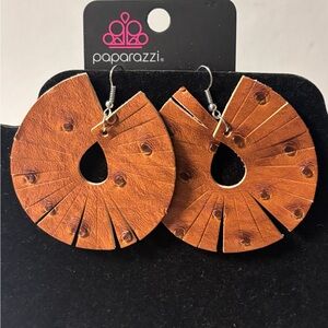 Paparazzi Rustic Brown Earrings